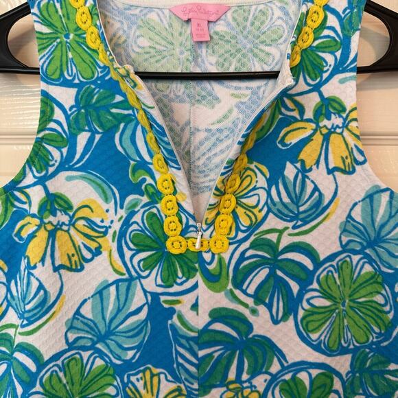 Lilly Pulitzer Girl’s Knit Shift Dress Sweet and Sour Size XL (12-14) Preppy - Picture 5 of 8